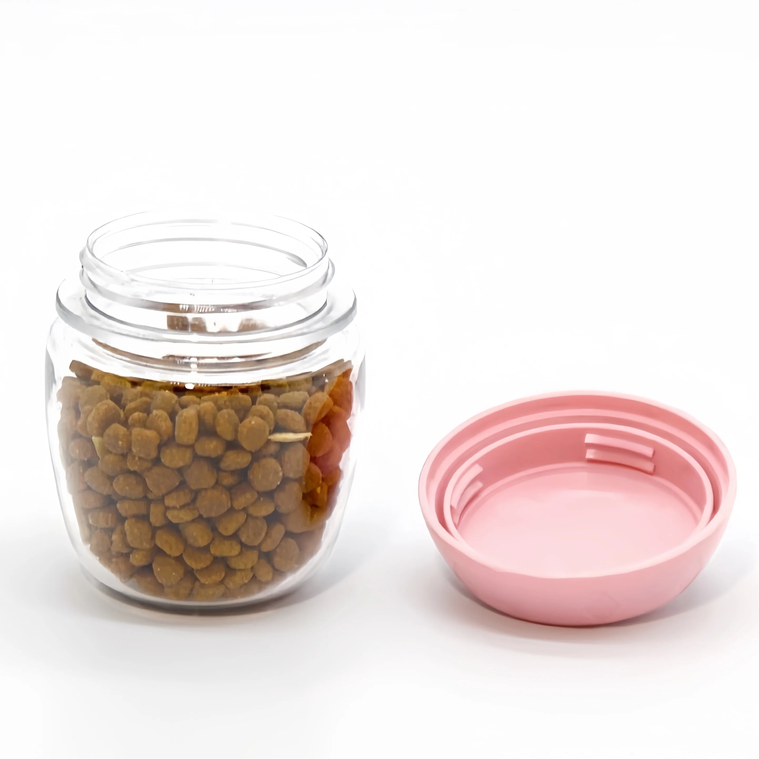 3 in 1 Portable Water Bottle With Food Dispenser.
