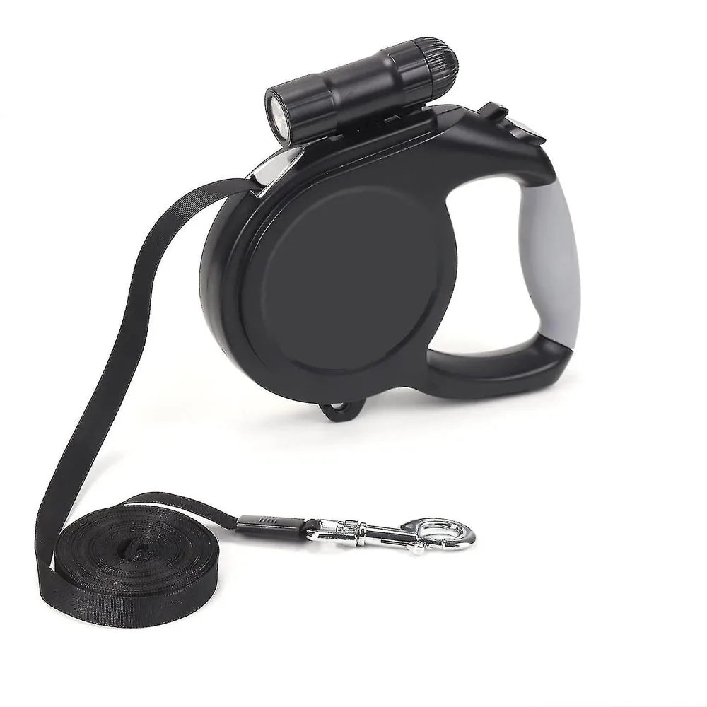 Retractable Dog Leash with Flashlight